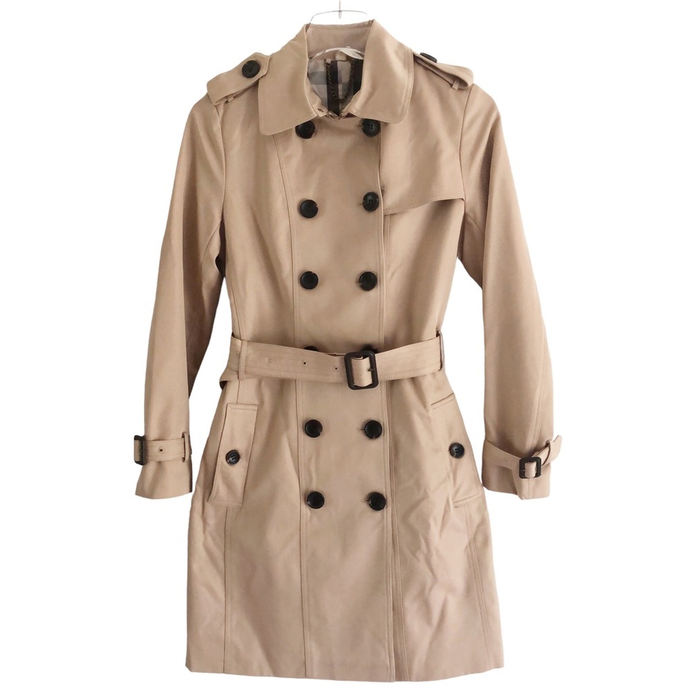 Classic Tan Trench Coat for Women - Picture 8 of 14